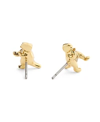 Coach Gold Plated Rexy Stud Earrings