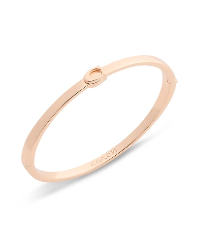 Coach Minimal Hinged Bangle Bracelets