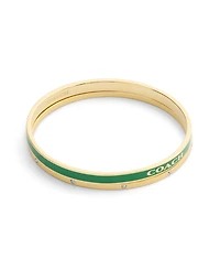 Coach Gold Plated Duo Bangle Bracelet Set