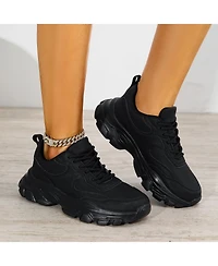 Berness Lidia Mixed Material Sneakers