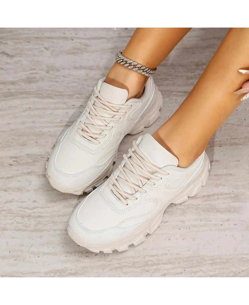Berness Lidia Mixed Material Sneakers