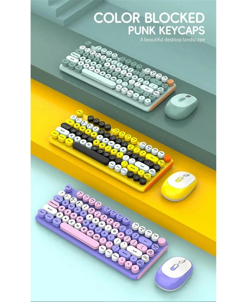 81 Keys Wired Keyboard And Mouse Set