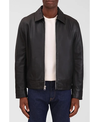 Bagatelle Homme Men's Genuine Leather Zip Front Jacket
