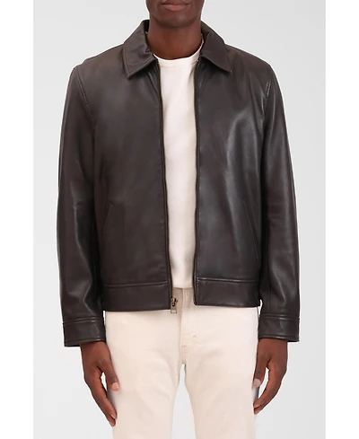 Bagatelle Homme Men's Genuine Leather Zip Front Jacket