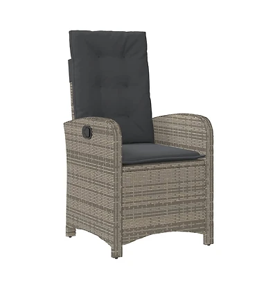 Reclining Garden Chair Gray
