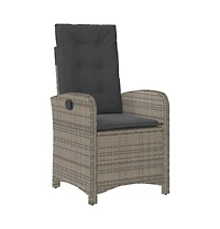 Reclining Garden Chair Gray