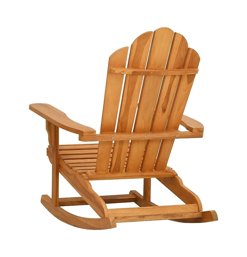 Garden Rocking Adirondack Chair Teak Solid teak wood Medium