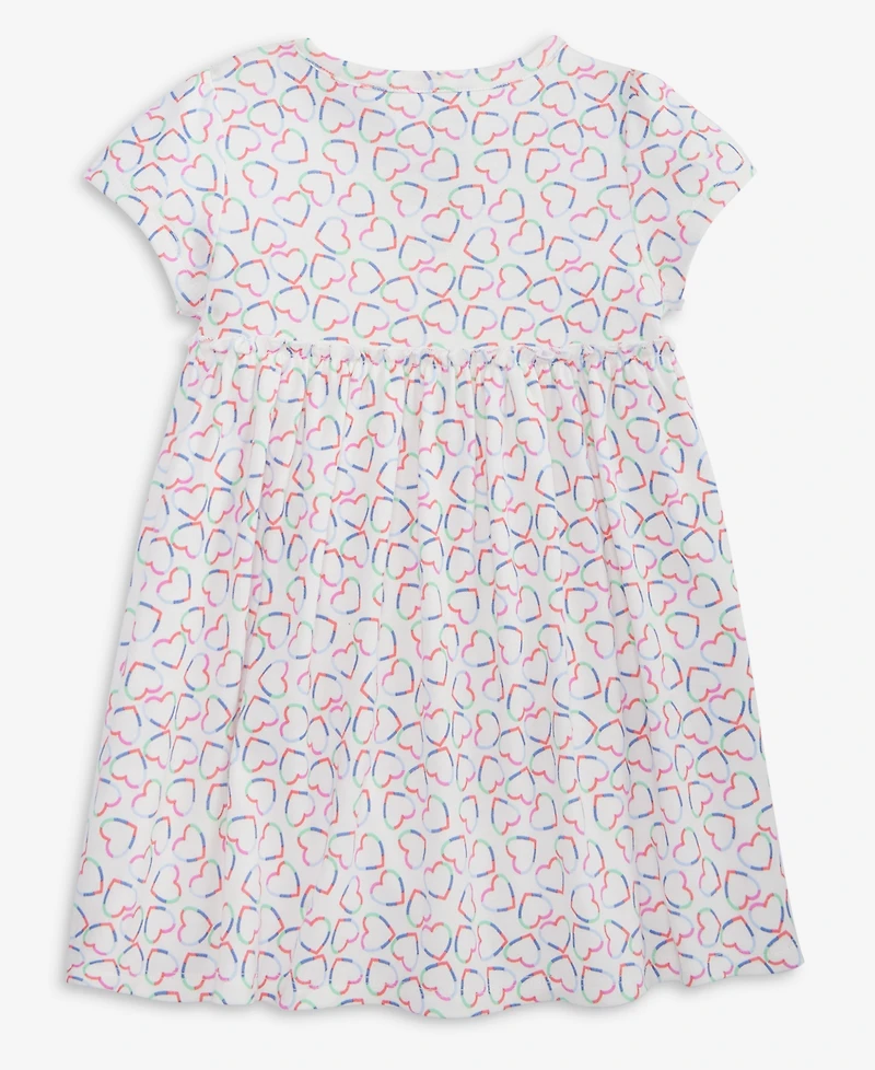 First Impressions Baby Girls Linear Hearts Printed Dress, Macy's Exclusive
