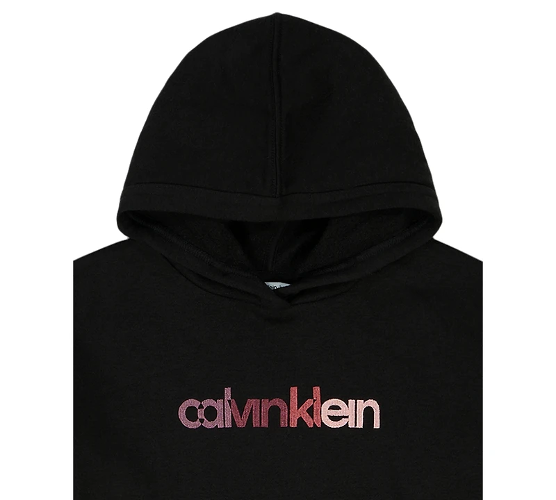 Calvin Klein Girls 7-16 Long Sleeve Pull-On Hoodie