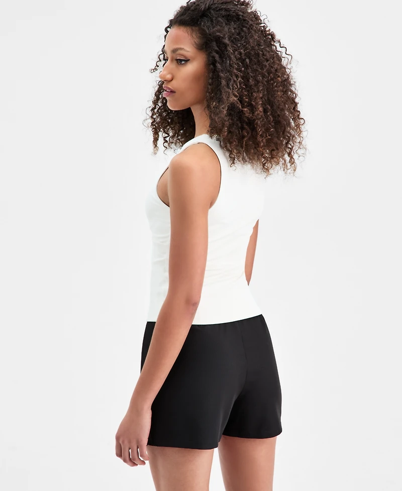 Bar Iii Women's Twist-Front Sleeveless Top, Macy's Exclusive