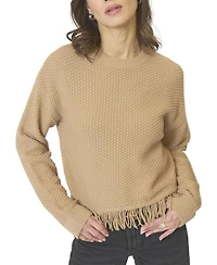 Central Park West Women's Elyse Seed Stitch Ls Dolman