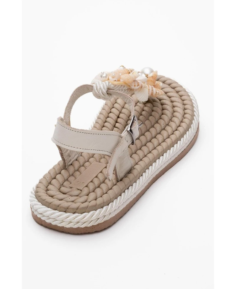 Forever & Always Shoes Lely Leather Thong Sandal (Women)