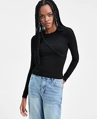 Bar Iii Women's Corset-Inspired Long-Sleeve Sweater, Macy's Exclusive