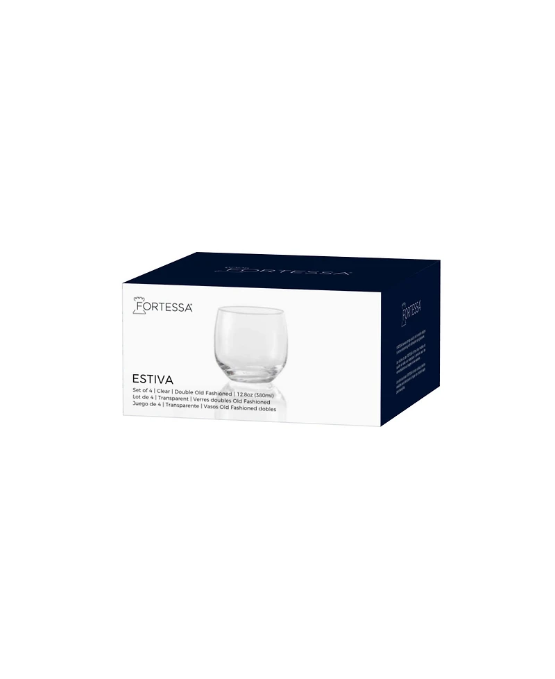 Fortessa Estiva Double Old-Fashioned Glasses, Set of 4