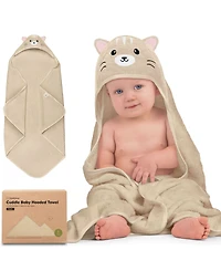 KeaBabies Cuddle Baby Hooded Towel, Bath Towels, Beach Towel for Newborn