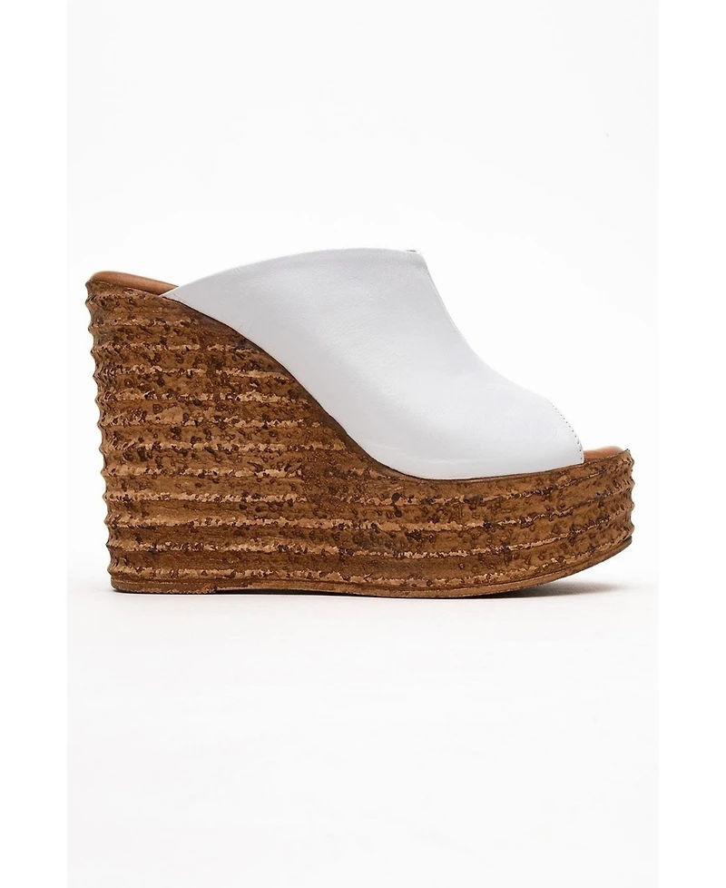 Forever & Always Shoes Nelly Leather Platform Sandal (Women)