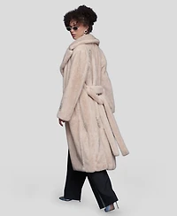 Avec Les Filles Women's Maxi Belted Robe Coat