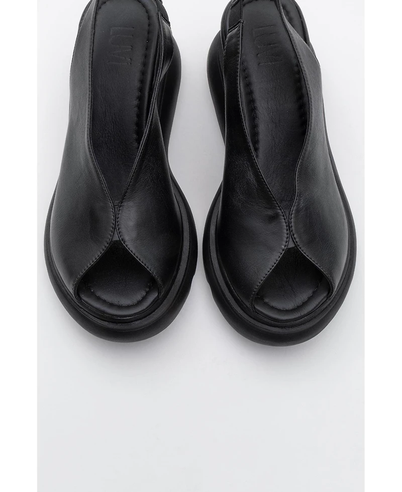 Forever & Always Shoes Sam Leather Platform Sandal (Women)