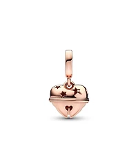Pandora Rose Gold Plated Heart Bell dangle Charms