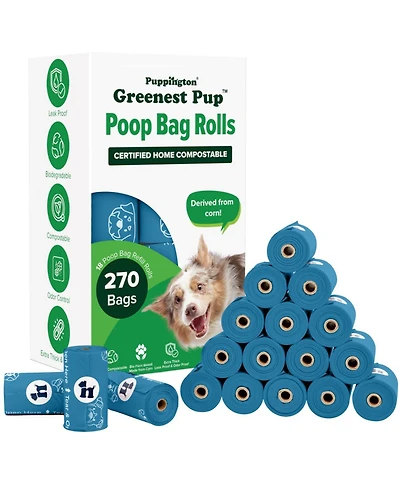 Compo Dog Poop Bags, 270 Bags, Lagoon Teal