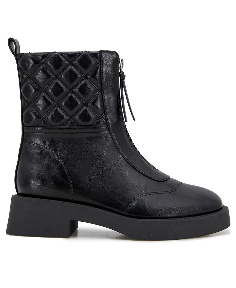 Kenneth Cole Reaction Women's Salinda Almond Toe Combat Boots
