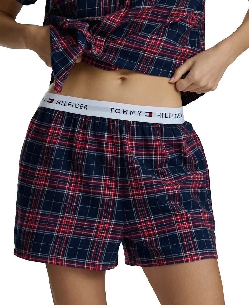 Tommy Hilfiger Women's 2-Piece Shorts Sleeve Top and Boxer Set
