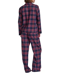 Tommy Hilfiger Women's 2-Piece Notched Top and Long Pants Set
