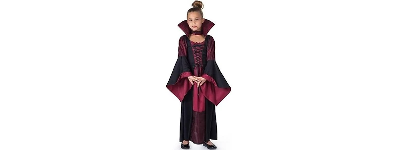 Dress Up America Vampiress & Necklace Costume Set - Toddlers Girls