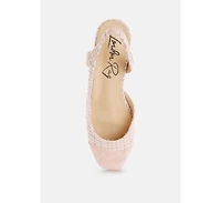 Karita Tweed Slingback Sandals Women