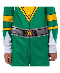 Power Rangers Character Toddler Boys' One Piece Hooded Sleep Pajama Union Suit Sleepwear Lounge