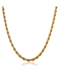Lucky Brand Mens Gold-Tone Rope Chain Necklace - 22'' Chain