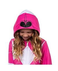 Power Rangers Girls Mighty Morphin All Character Colors Union Suit Costume Sleep Pajama