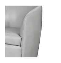 Parker Living Steamboat Ice 100% Italian Leather Swivel Club Chair