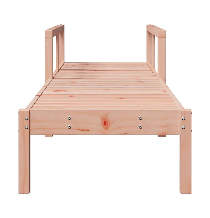 Sun Lounger Natural wood Solid Douglas wood Medium