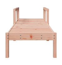 Sun Lounger Natural wood Solid Douglas wood Medium