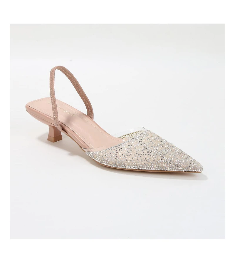 Berness Mara Slingback with Pearls and Rhinestones