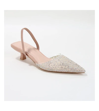 Berness Mara Slingback with Pearls and Rhinestones