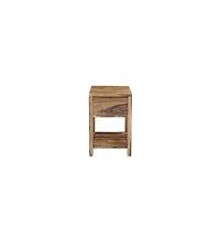 Porter Designs Urban Solid Sheesham Wood End Table, Natural