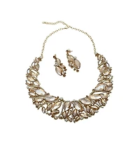 Sohi Stones Crystal Necklace Set