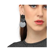 Sohi Circular-Dent Drop Earrings