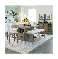 Parker House Furniture Sundance Dining - Sandstone Upholstered Counter Chair Two Pack