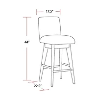 Parker House Furniture Parker House Escape - Dining Upholstered Swivel Barstool