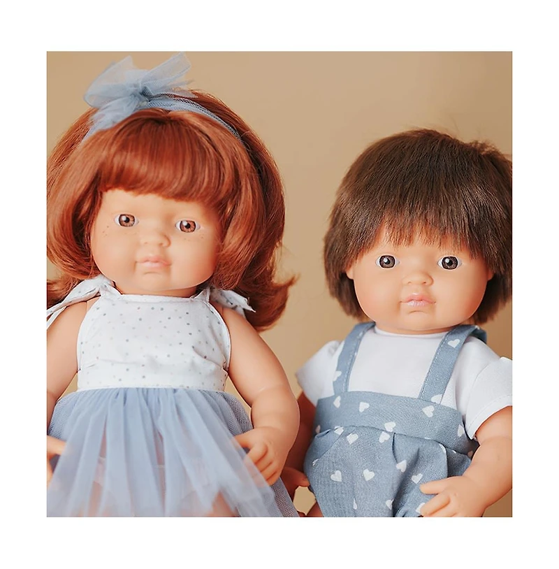 Miniland My Friends and Me Collection Baby Girl Doll with Red Hair