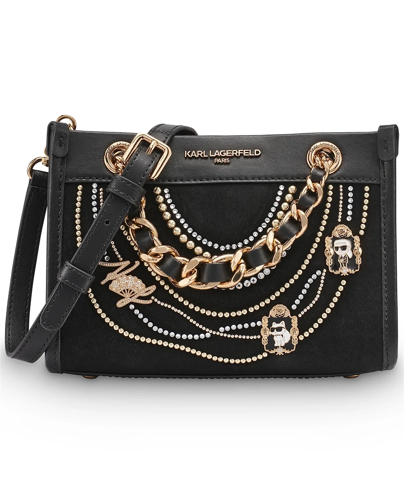 Karl Lagerfeld Paris Savoie Leather Tote Handbag