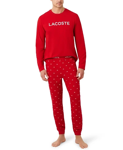 Lacoste Men's 2-Piece Jersey Top and Pajama Set