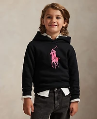 Polo Ralph Lauren Toddler and Little Boys Pink Pony Fleece Hoodie
