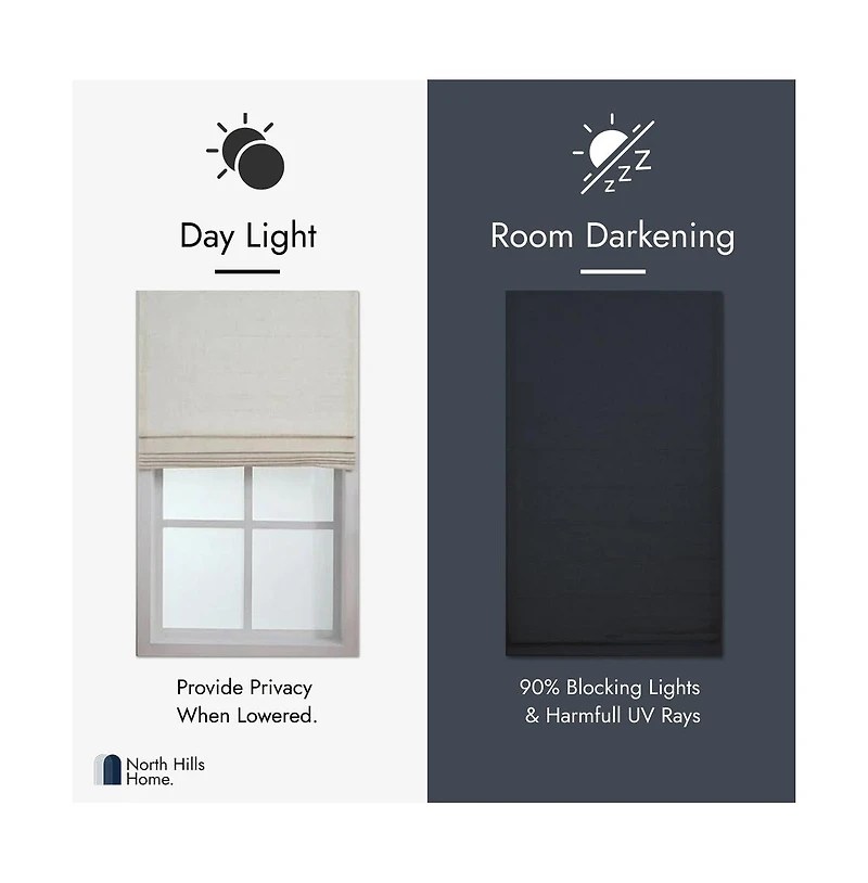 Shadisfy Linen Blend Cordless Roman Blinds