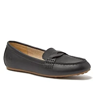 Lands' End Women's Wide Width Comfort Suede Leather Slip On Loafer Shoes