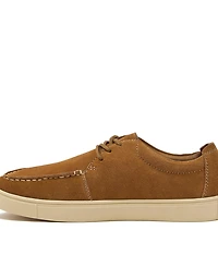 Lands' End Men's Moc Toe Suede Lace Up Sneakers