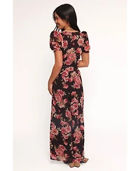 Petal and Pup Women's Estie Pants - Black Floral